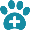Logotipo del centro veterinario Nam Pomogli